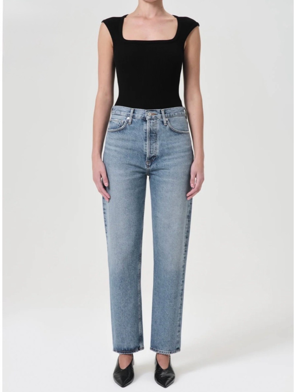 AGOLDE 90’s Pinch Waist High Rise Straight Jeans in Navigate Size 29